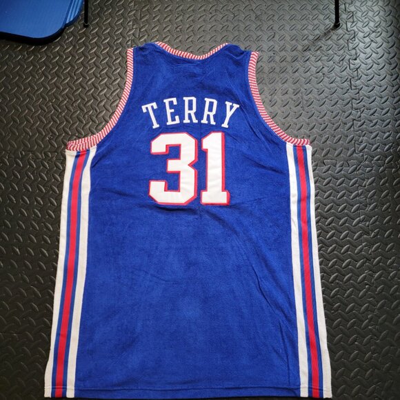 Atlanta Hawks Jason Terry Reebok Hardwood Classics Throwback D'funkd Blue Jersey - Picture 9 of 10